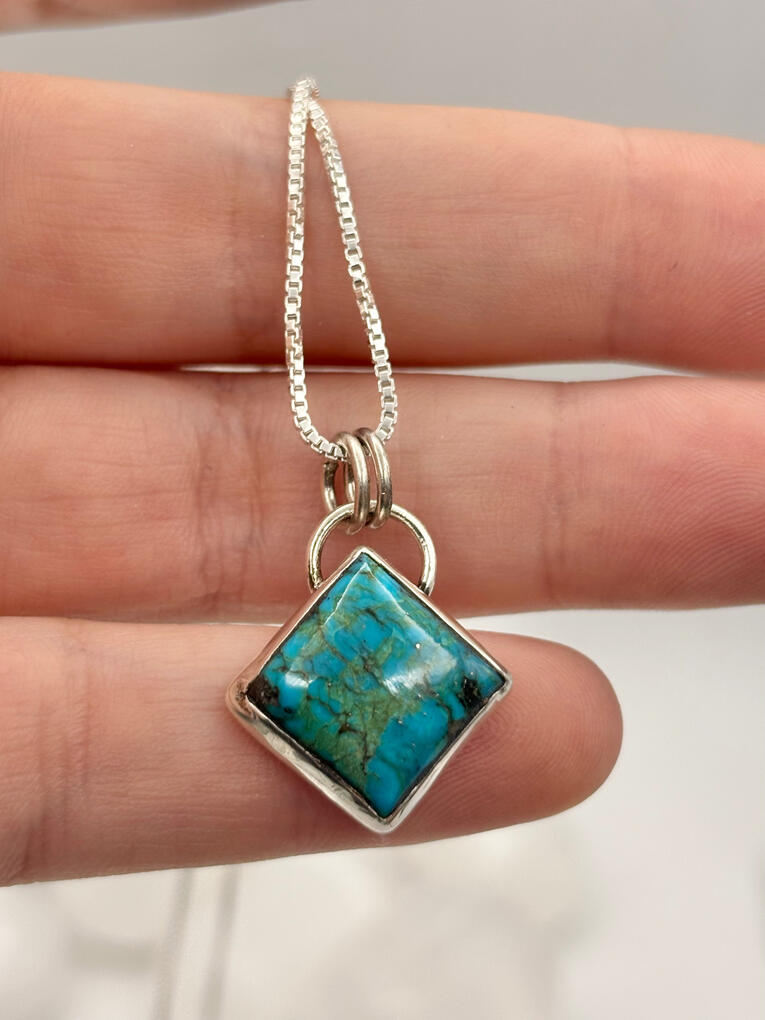 Sterling Silver Turquoise Pendant