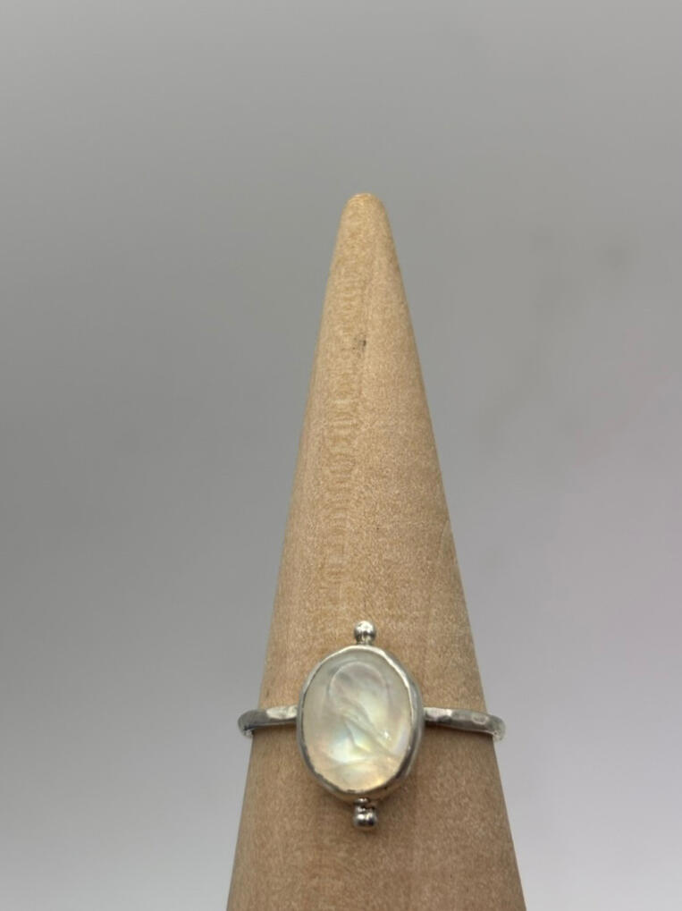 Sterling Silver Moonstone Stacker