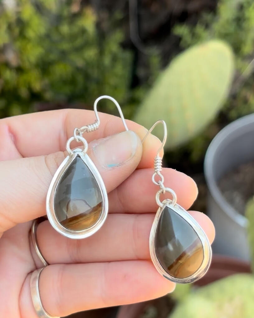 Sterling Silver Jasper Earrings