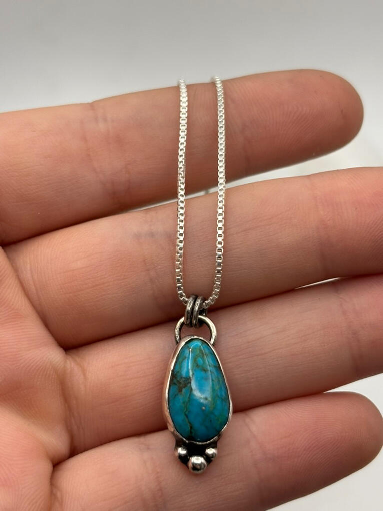 Sterling Silver Turquoise Pendant