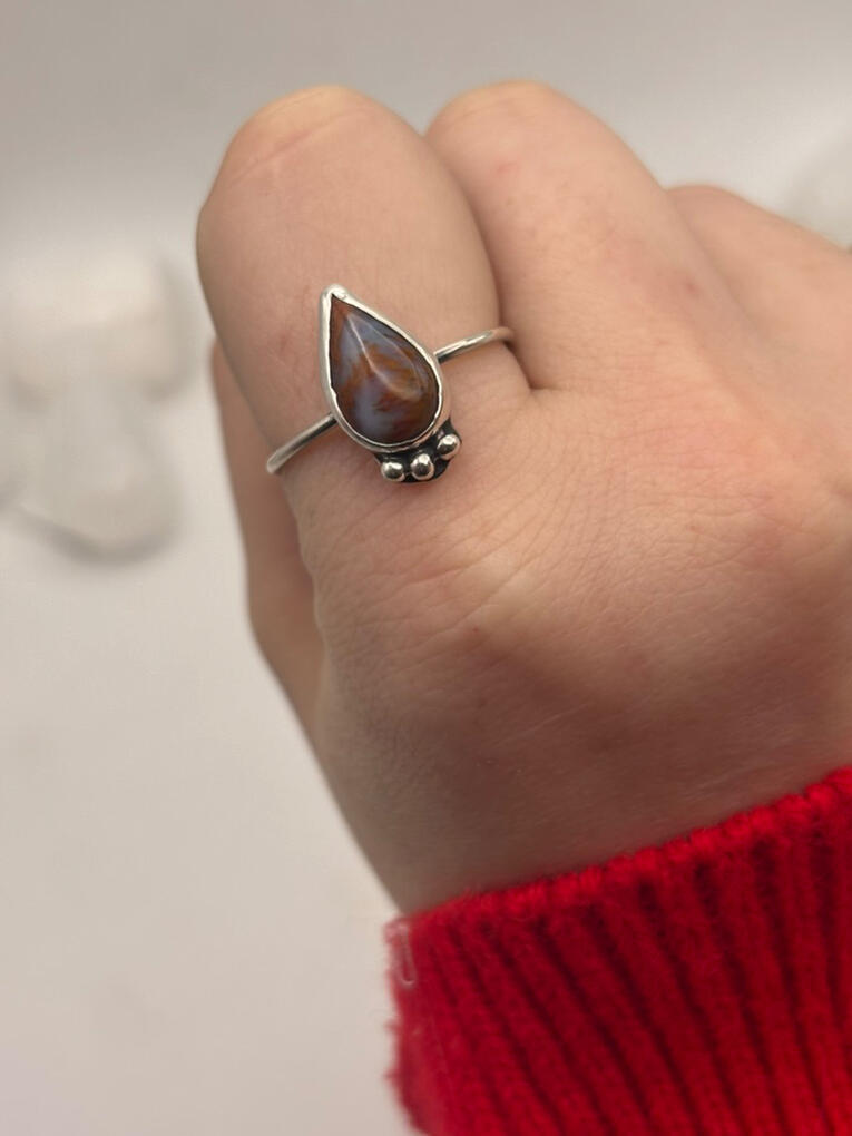 Sterling Silver Wingate Agate Stacker